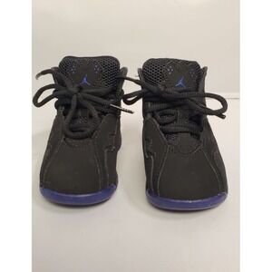 Jordan True Flight BT Toddler 6C Black Purple Sneakers Unisex Kids Boys